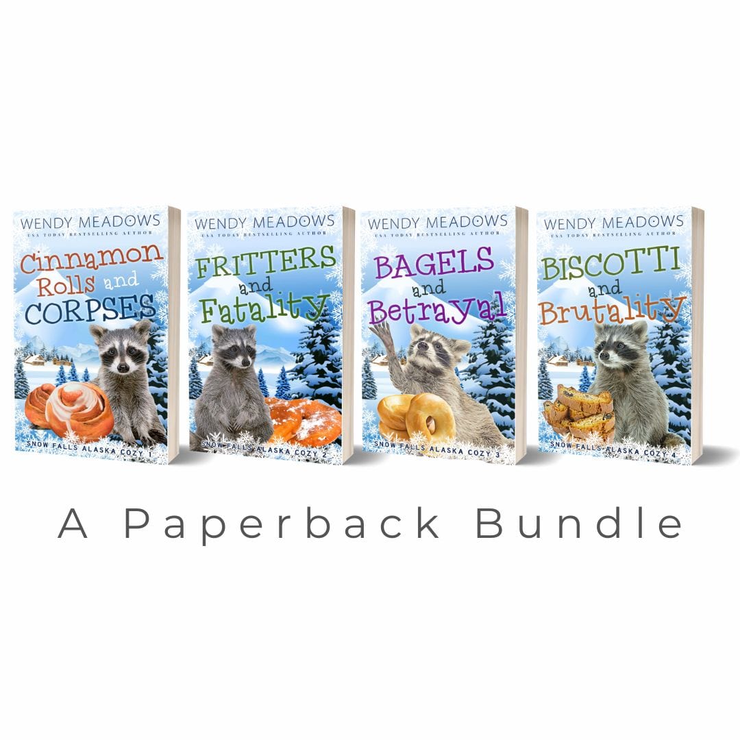 Snow Falls Alaska Cozy Books 1 - 4 (PAPERBACK) - Cozy Mystery - Wendy Meadows