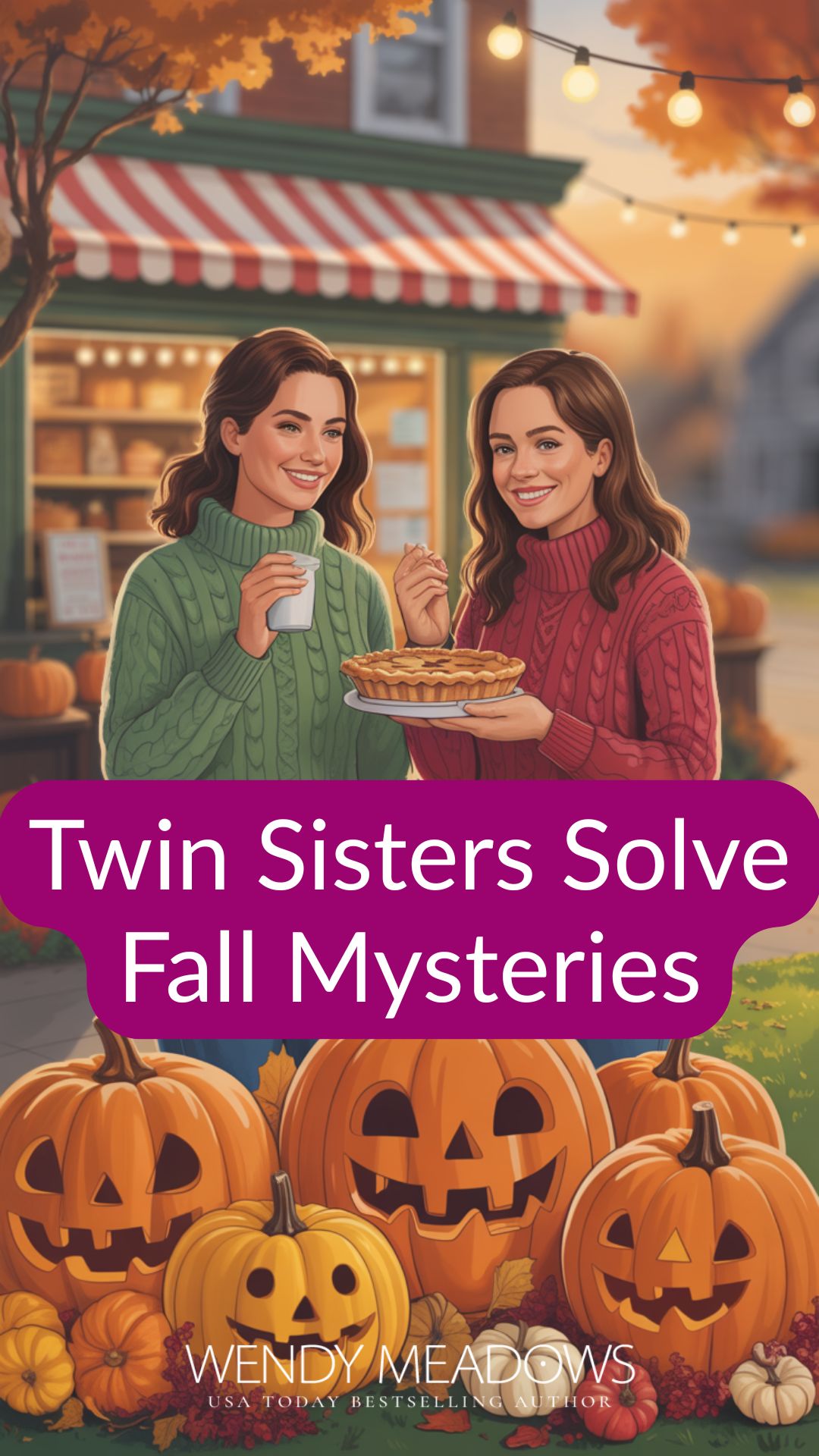 Twin sisters solve fall cozy mysteries