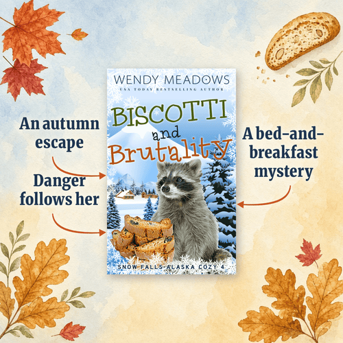 Cozy Mystery Biscotti and Brutality - Snow Falls Cozy Ebook | Bk 4