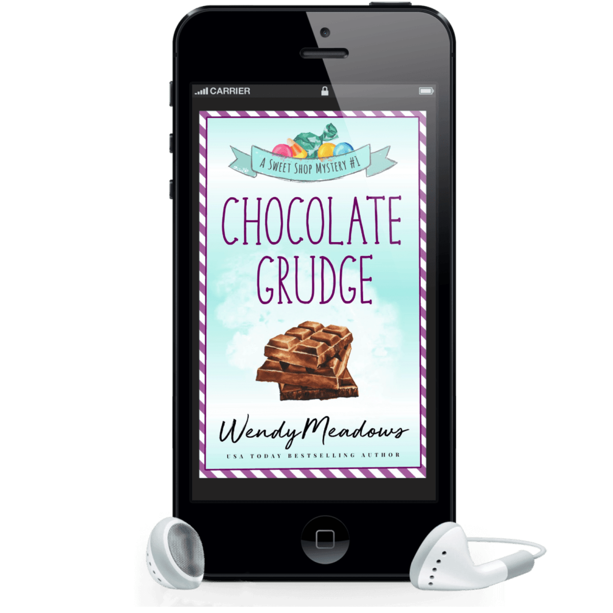 Chocolate Grudge (AUDIOBOOK) - Cozy Mystery - Wendy Meadows