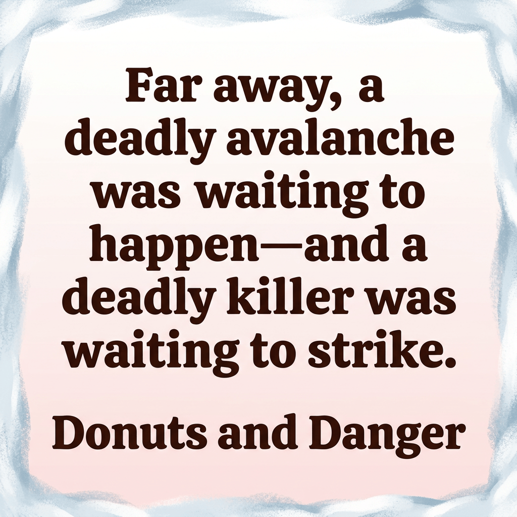 Cozy Mystery Donuts and Danger - Snow Falls Cozy Paperback | Bk 9