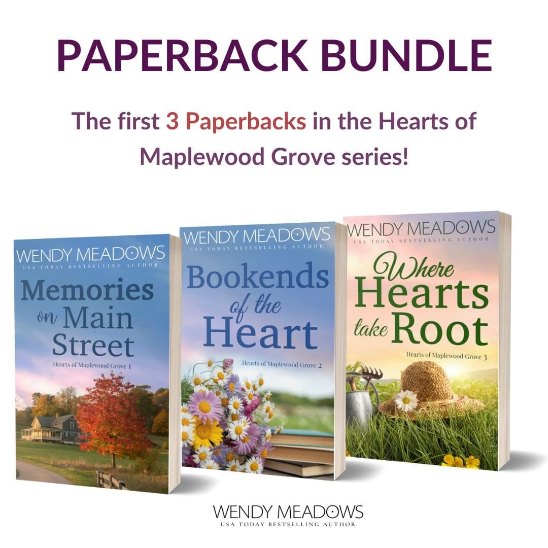 Sweet Romance Hearts of Maplewood Grove Books 1-3 Bundle (PAPERBACK) - Wendy Meadows