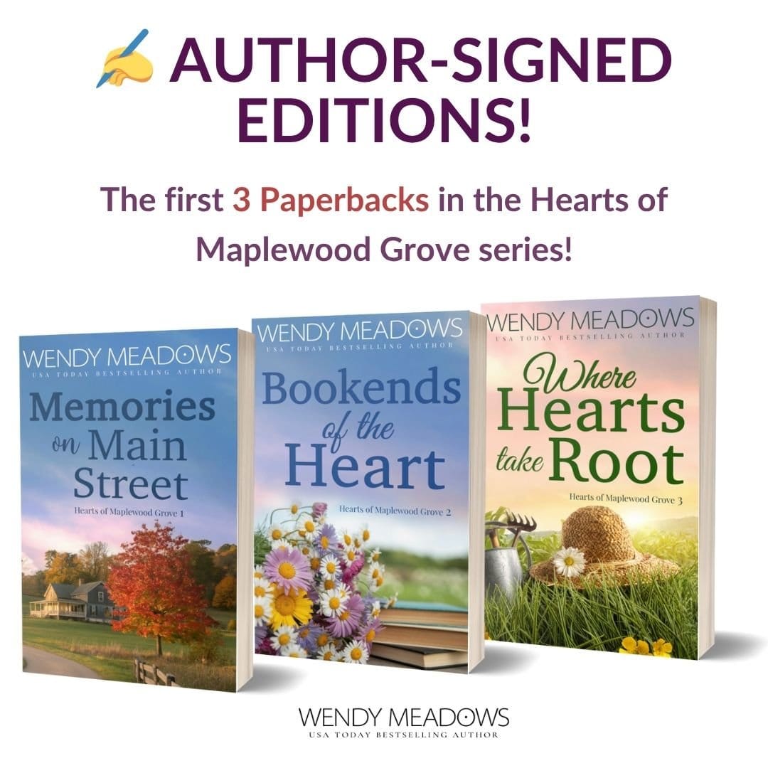 Sweet Romance Hearts of Maplewood Grove Books 1-3 Bundle (PAPERBACK) - Wendy Meadows