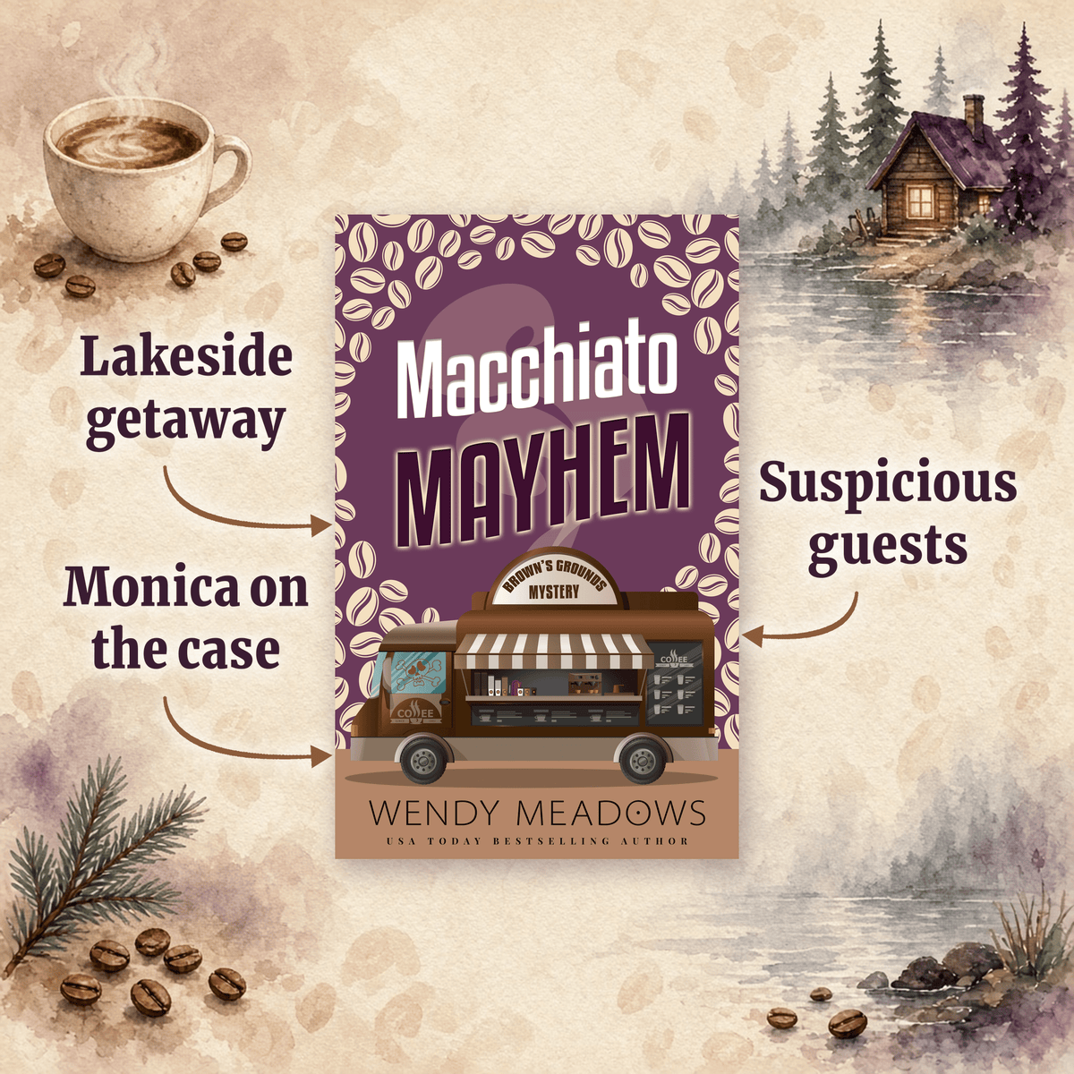 Cozy Mystery Macchiato Mayhem - Cozy Mystery Ebook | Book 5