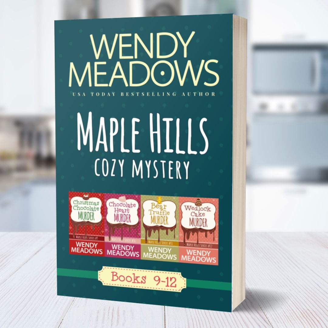 Cozy Mystery Maple Hills Books 9-12 Signed Paperback Bundle | Wendy Meadows
