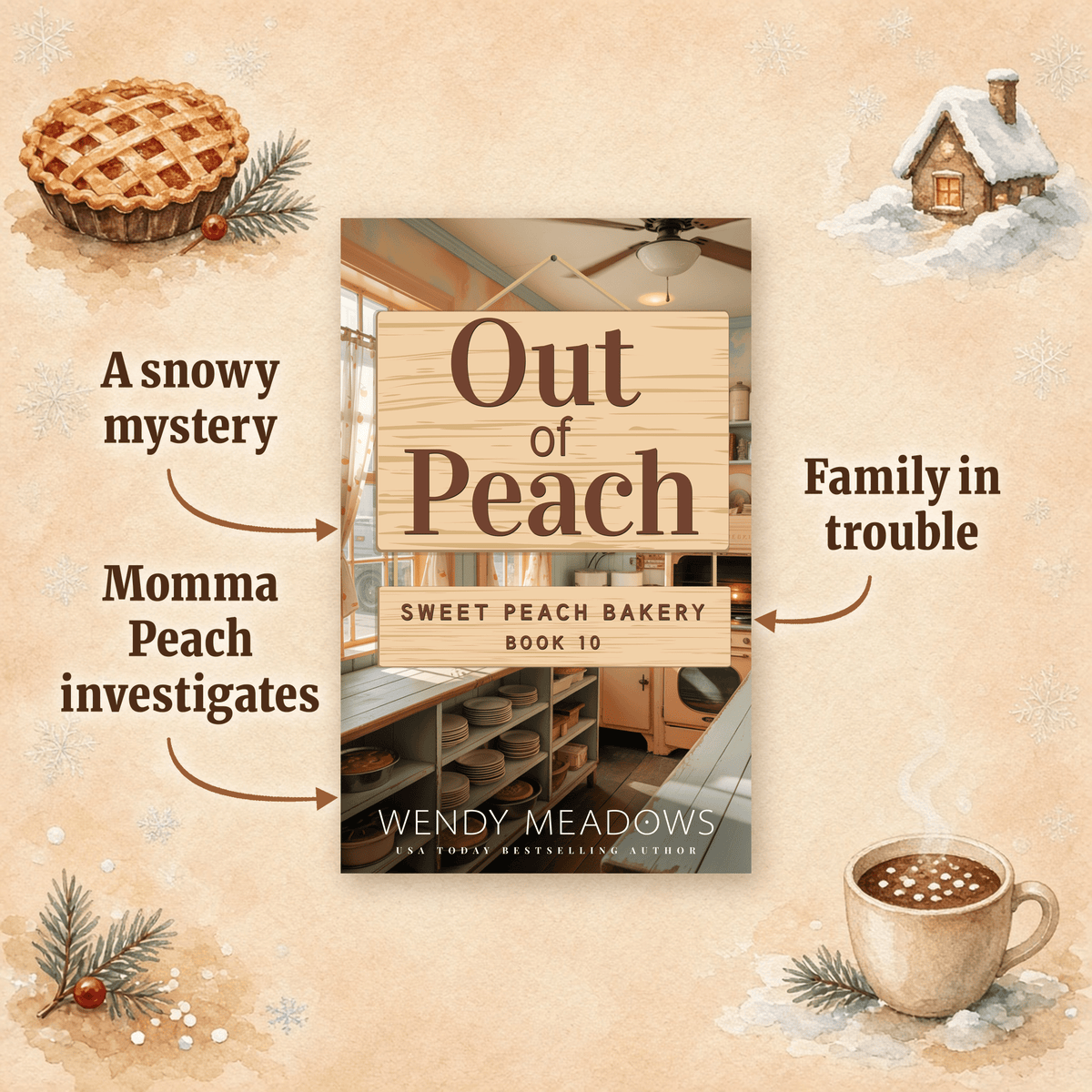Cozy Mystery Out of Peach – Holiday Cozy Mystery Ebook | Wendy Meadows
