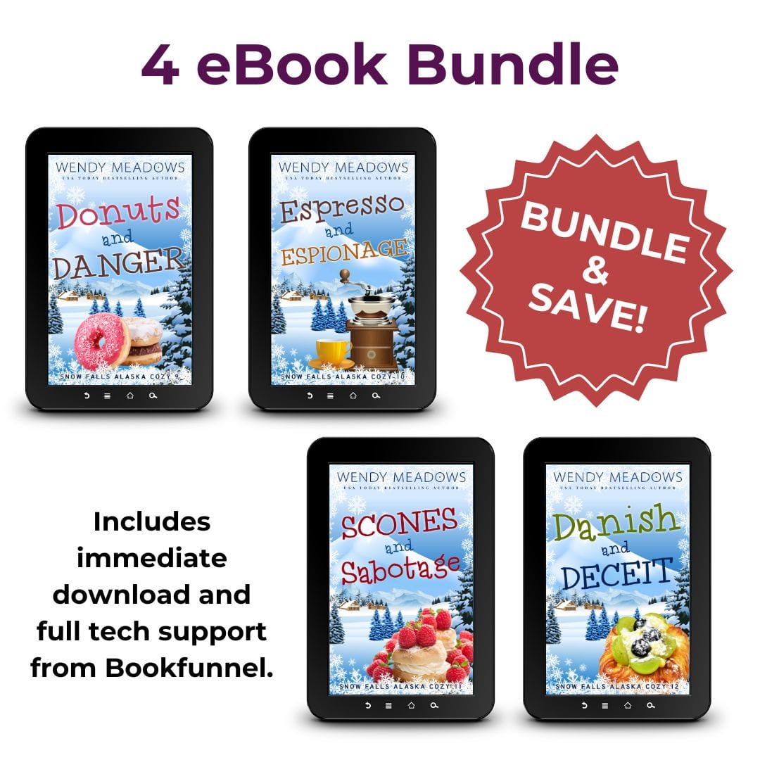 Cozy Mystery Snow Falls Alaska Cozy Mystery Bundle eBooks 5-8 | Wendy Meadows Ebook