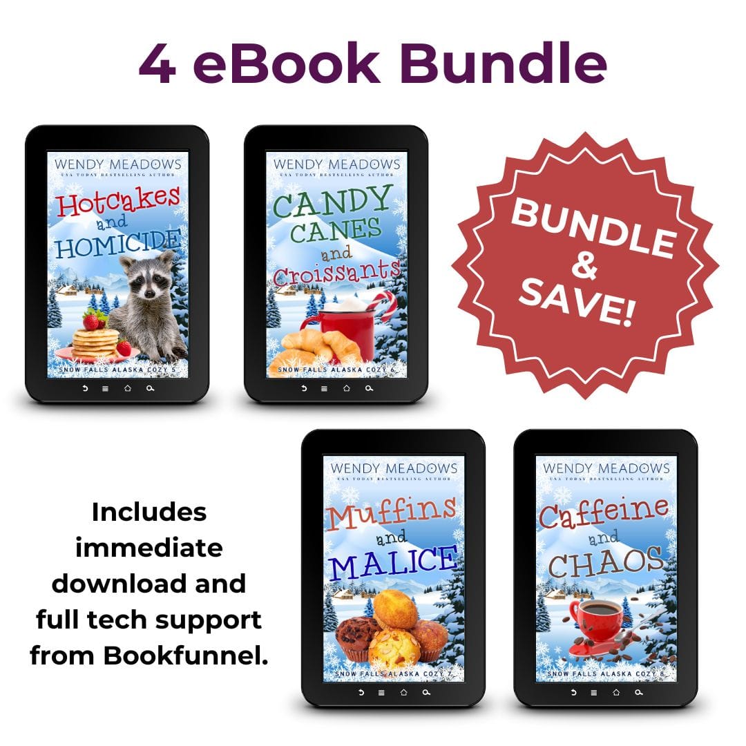 Cozy Mystery Snow Falls Alaska Cozy Mystery Bundle eBooks 5-8 | Wendy Meadows Ebook
