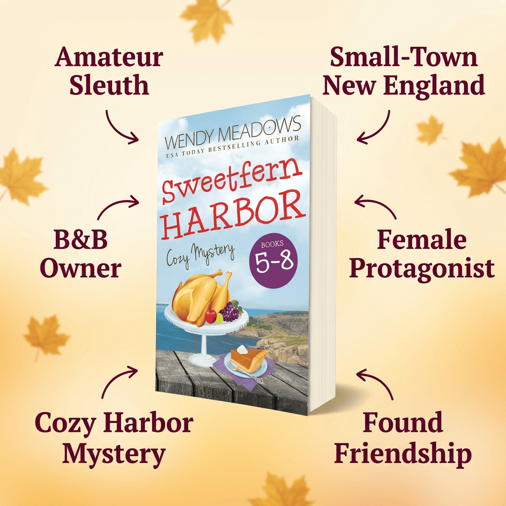 Cozy Mystery Sweetfern Harbor Books 5-8 (PAPERBACK) - Cozy Mystery - Wendy Meadows