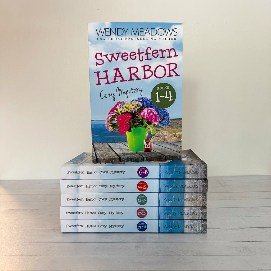 Cozy Mystery Sweetfern Harbor Complete Series - 24 Books Signed Paperback Set