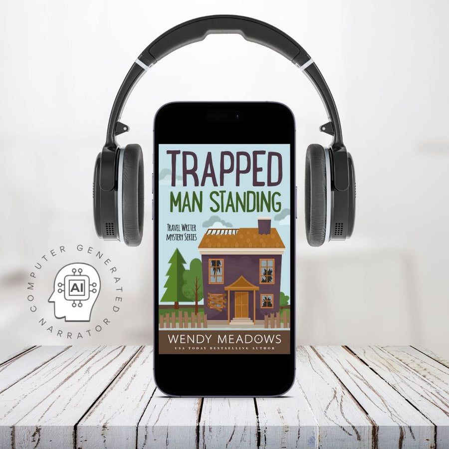 Wendy Meadows Cozy Mystery Trapped Man Standing (AUDIOBOOK)